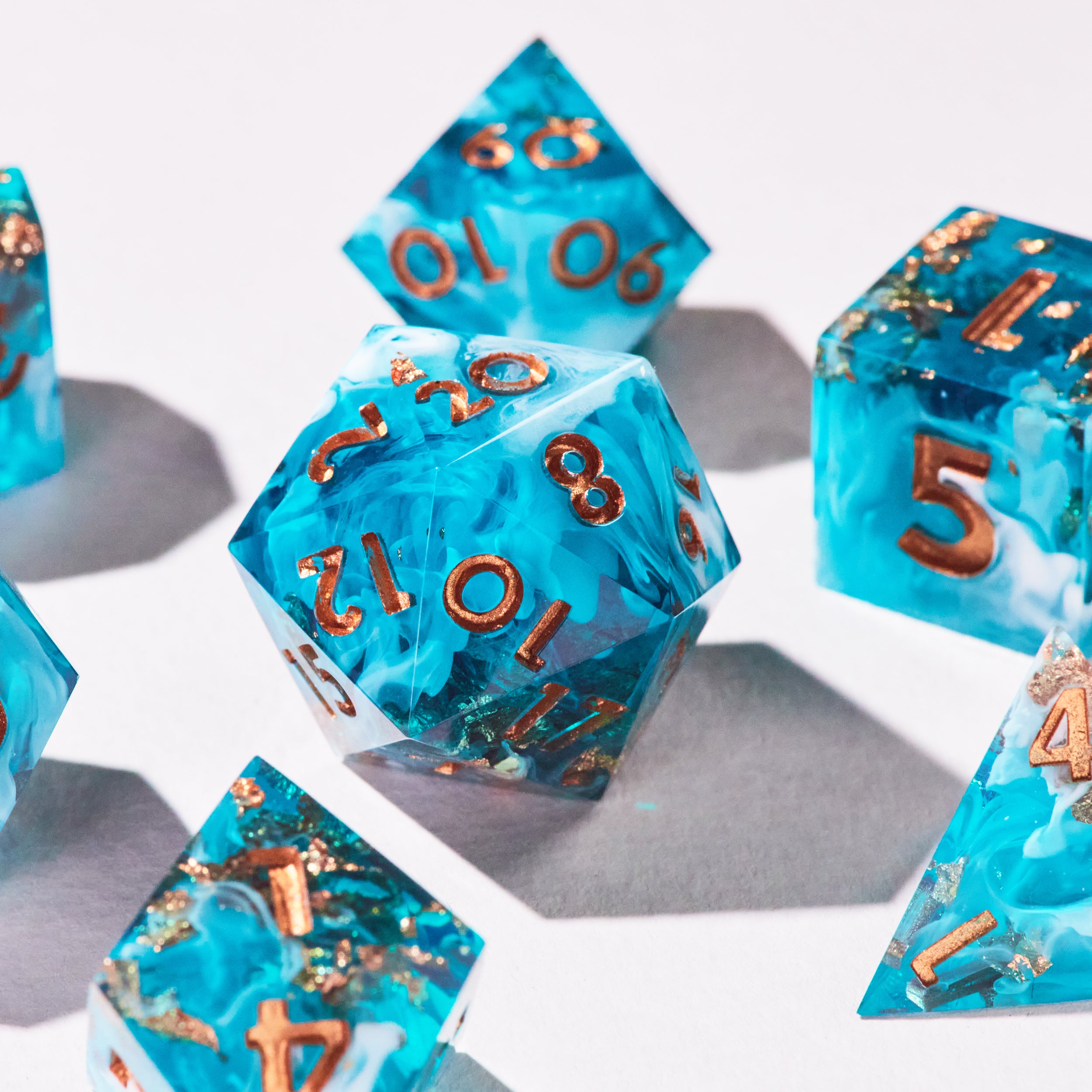 Stormwave Blue Dice Set