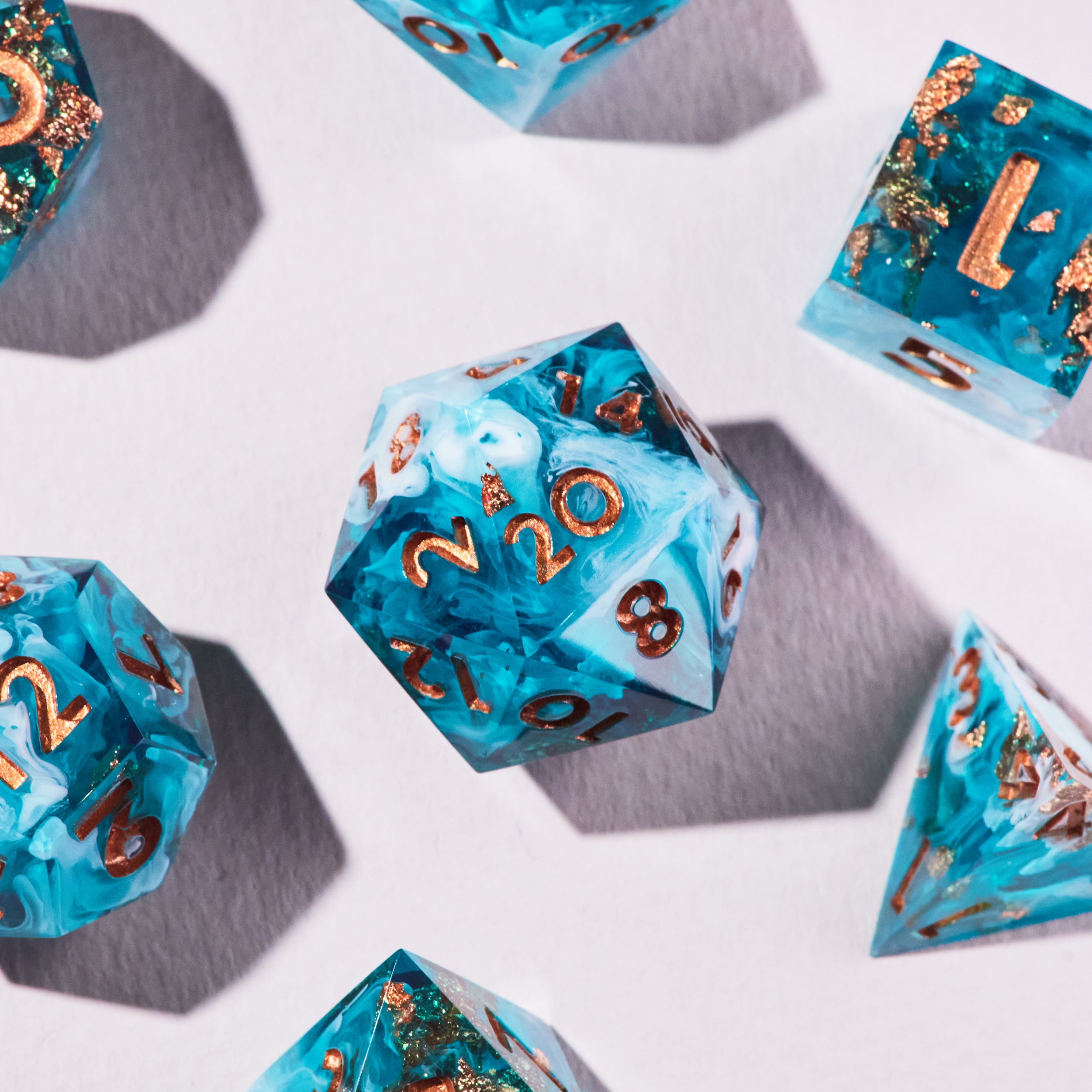 Stormwave Blue Dice Set