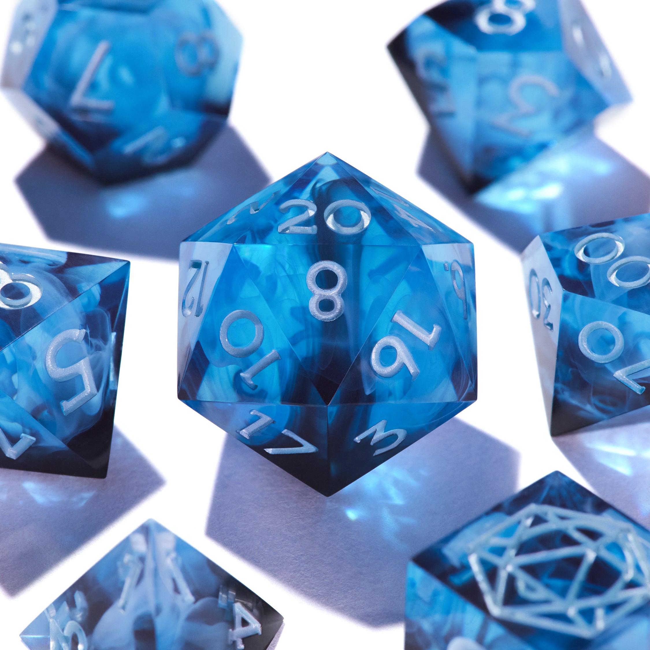 Blue Dragon's Breath Dice Set