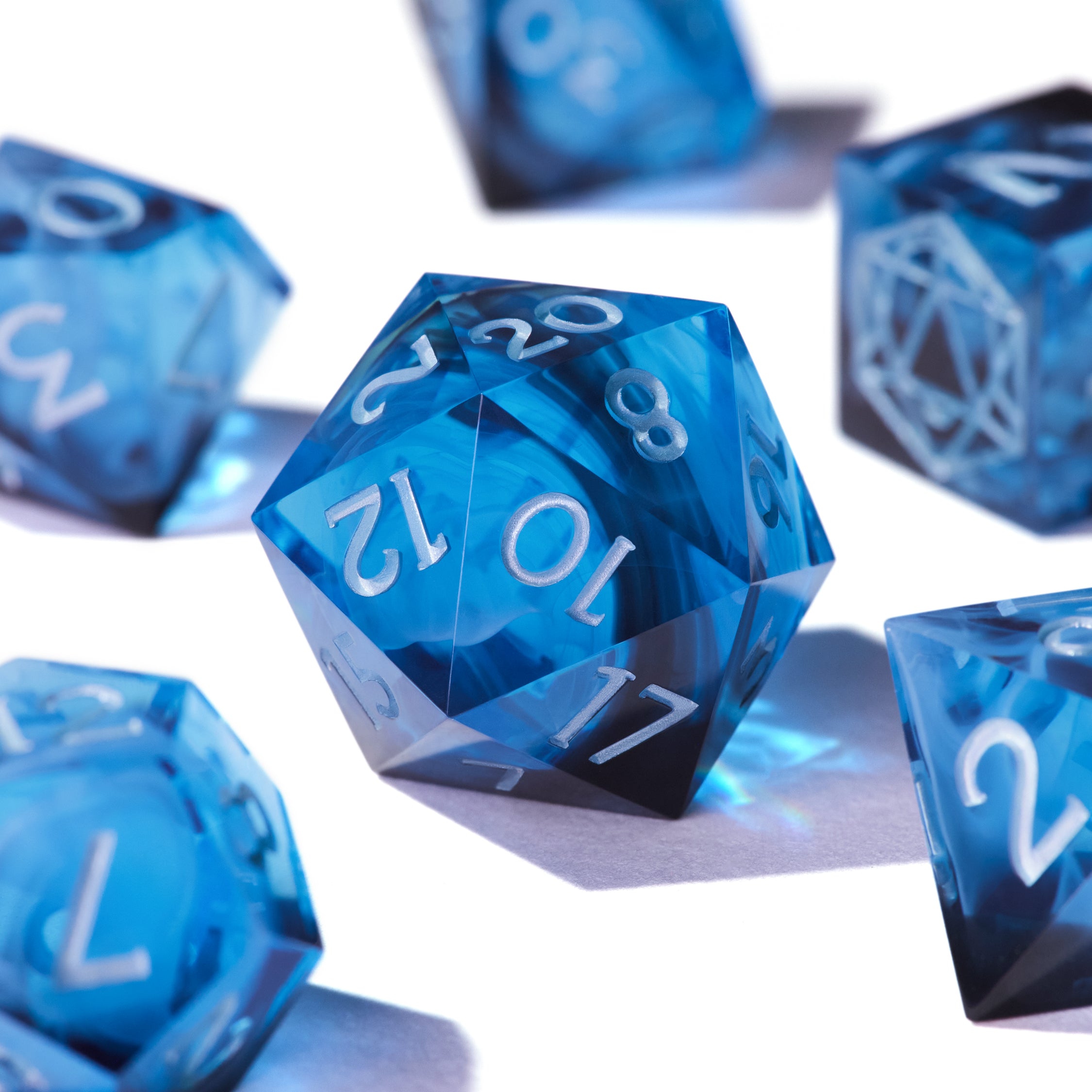 Blue Dragon's Breath Dice Set