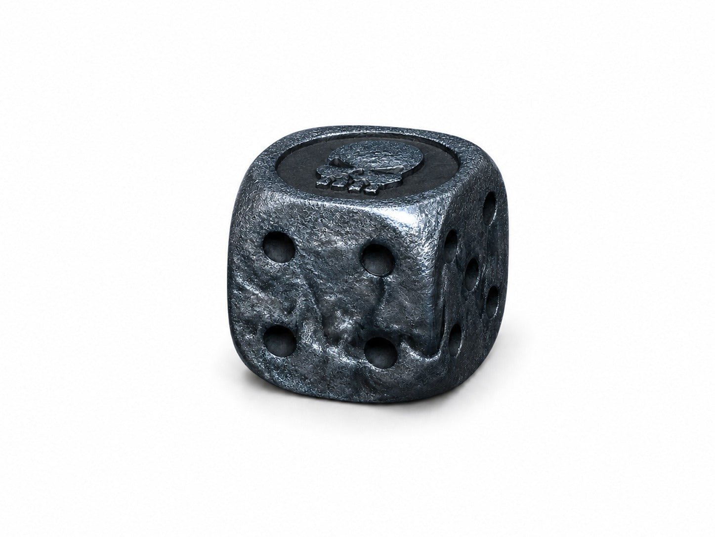 Shadowsteel Skull D6 Dice