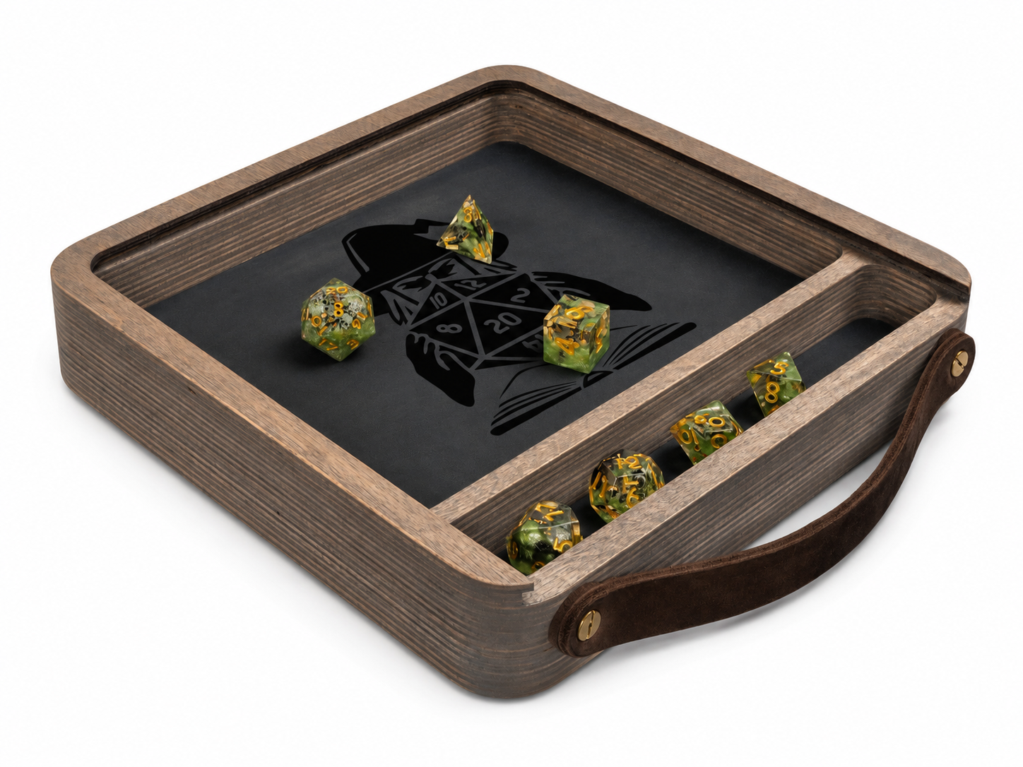 Custom Wood Dice Rolling Tray | Size S