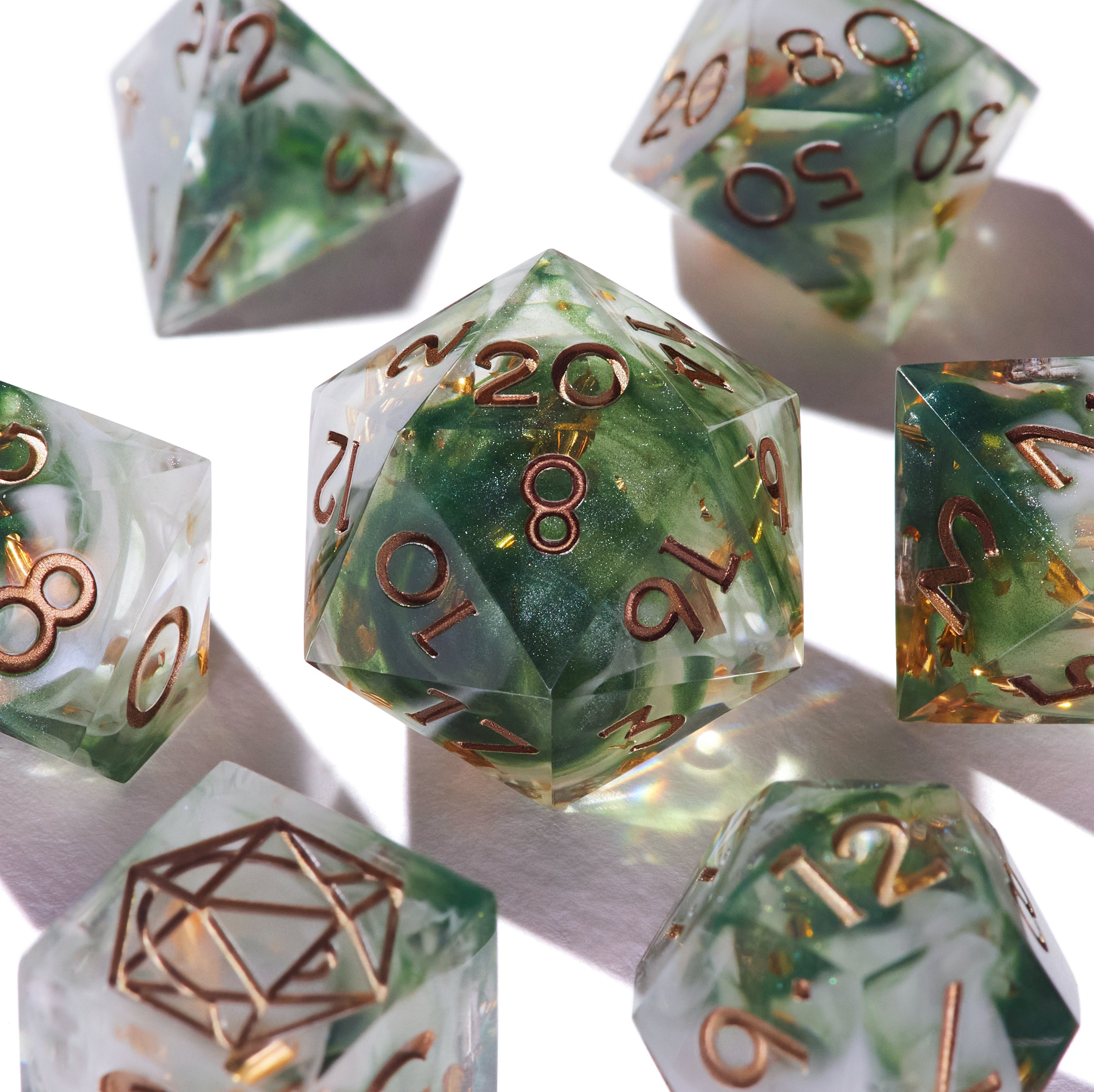 Elven Forest Dice Set