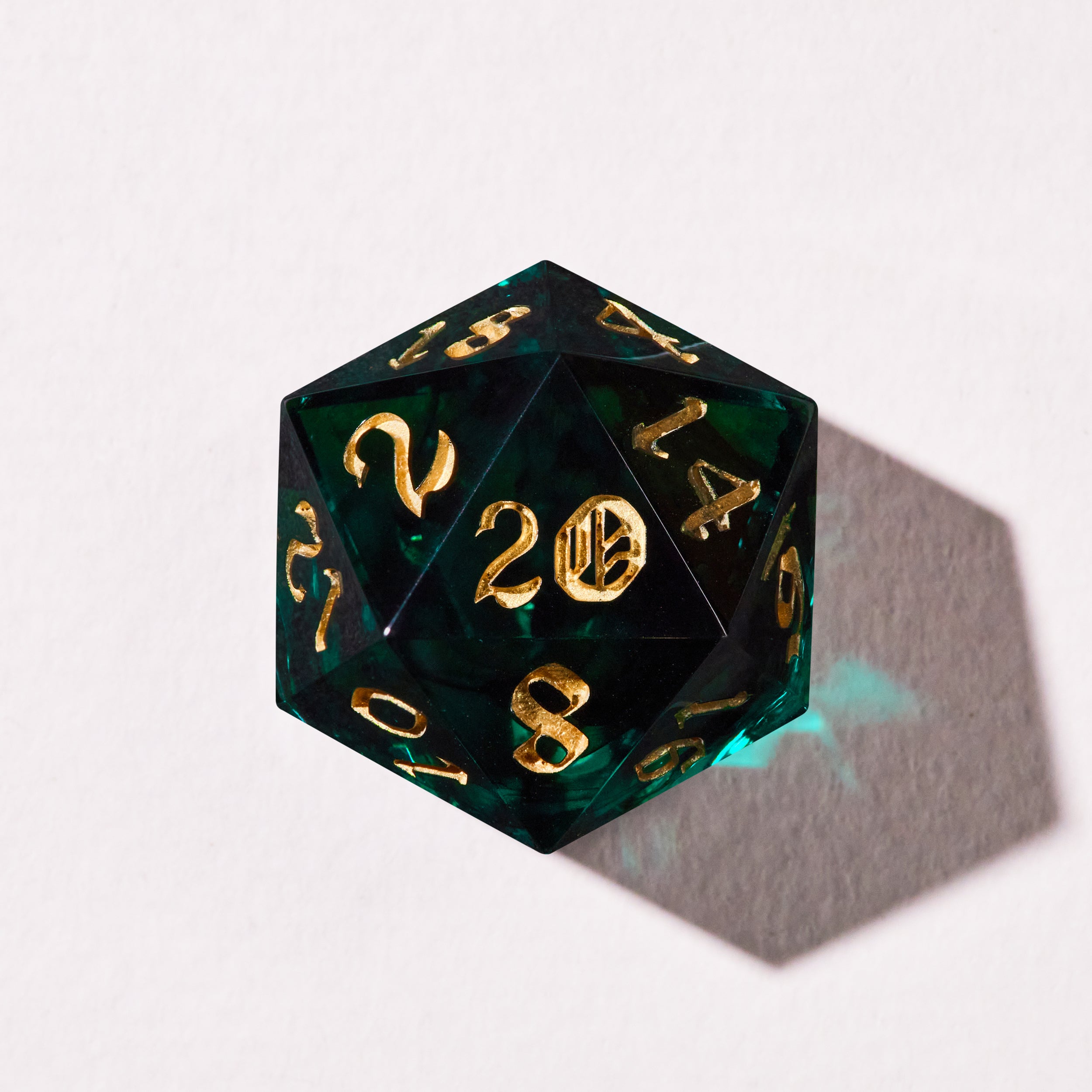 Royal Emerald Dice Set