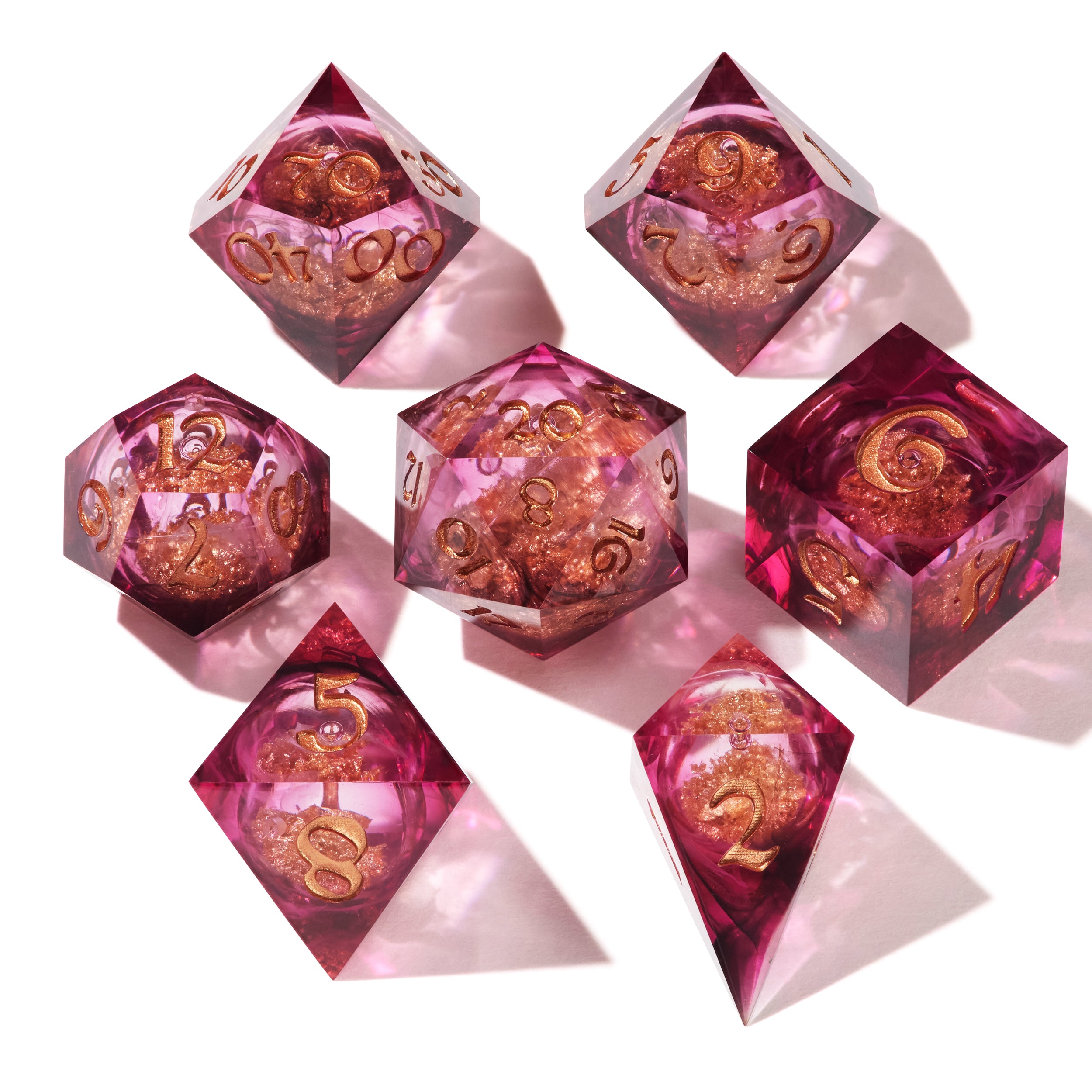 Poisoned Peony Liquid Core Dice Set
