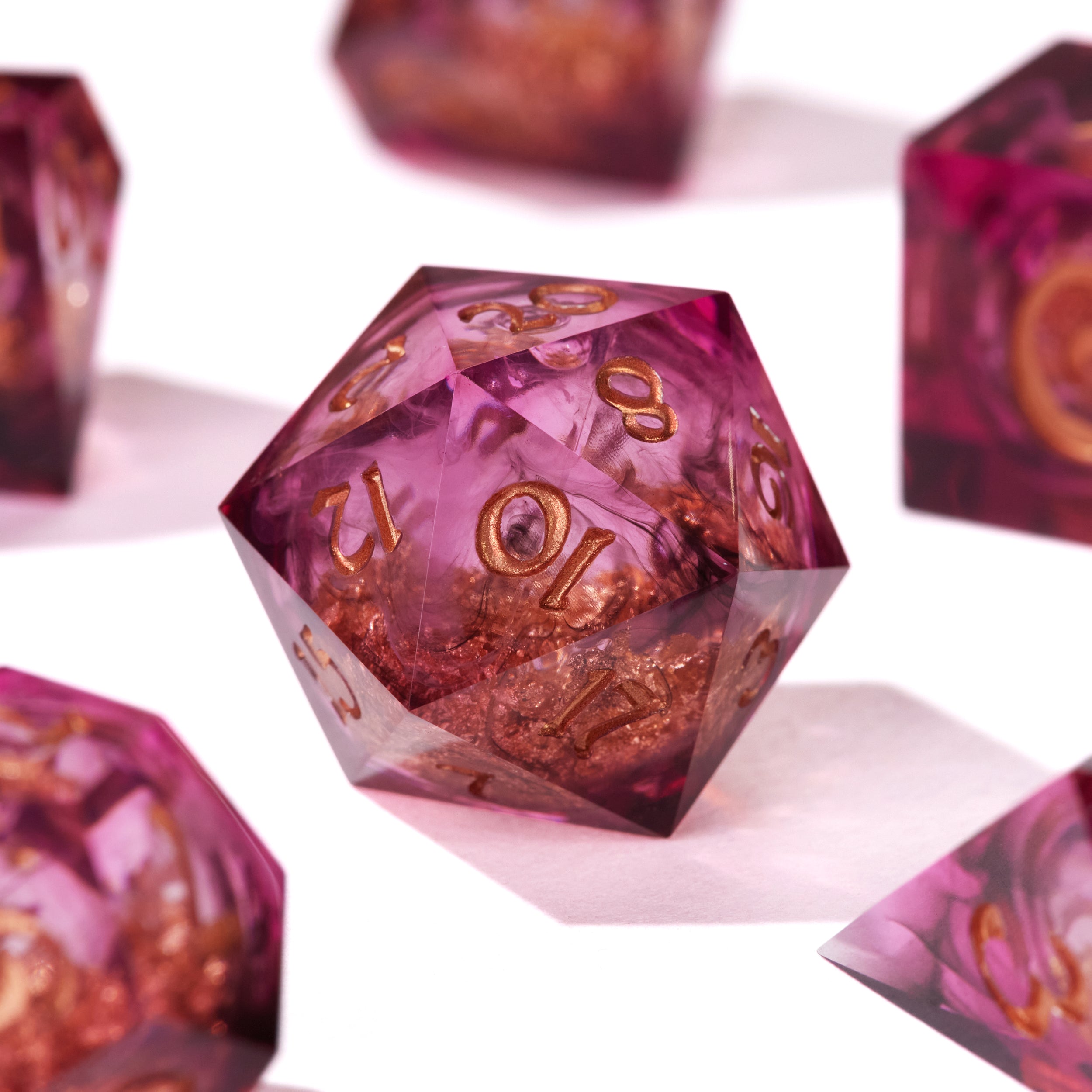 Poisoned Peony Liquid Core Dice Set