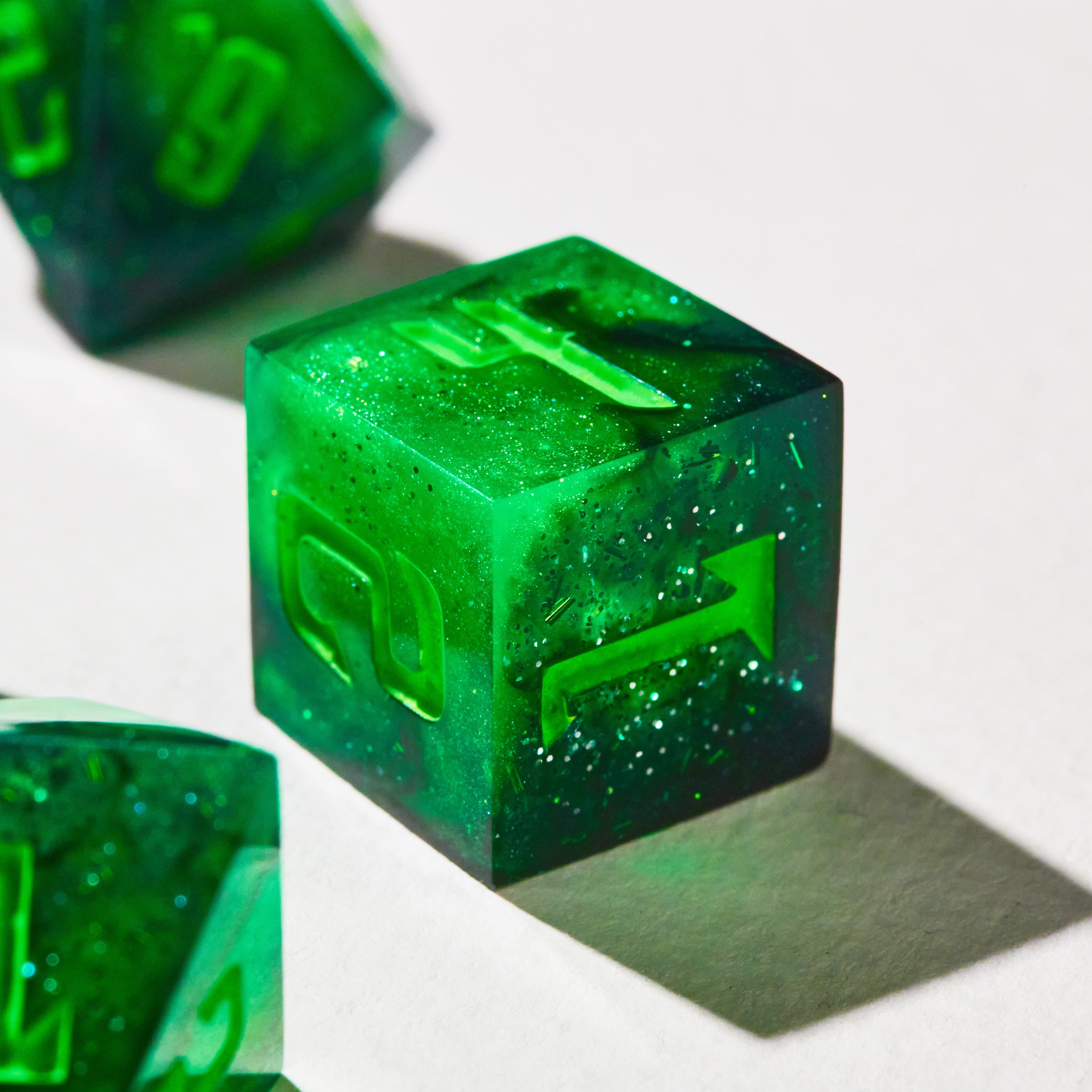 Neon Verdant Dice Set