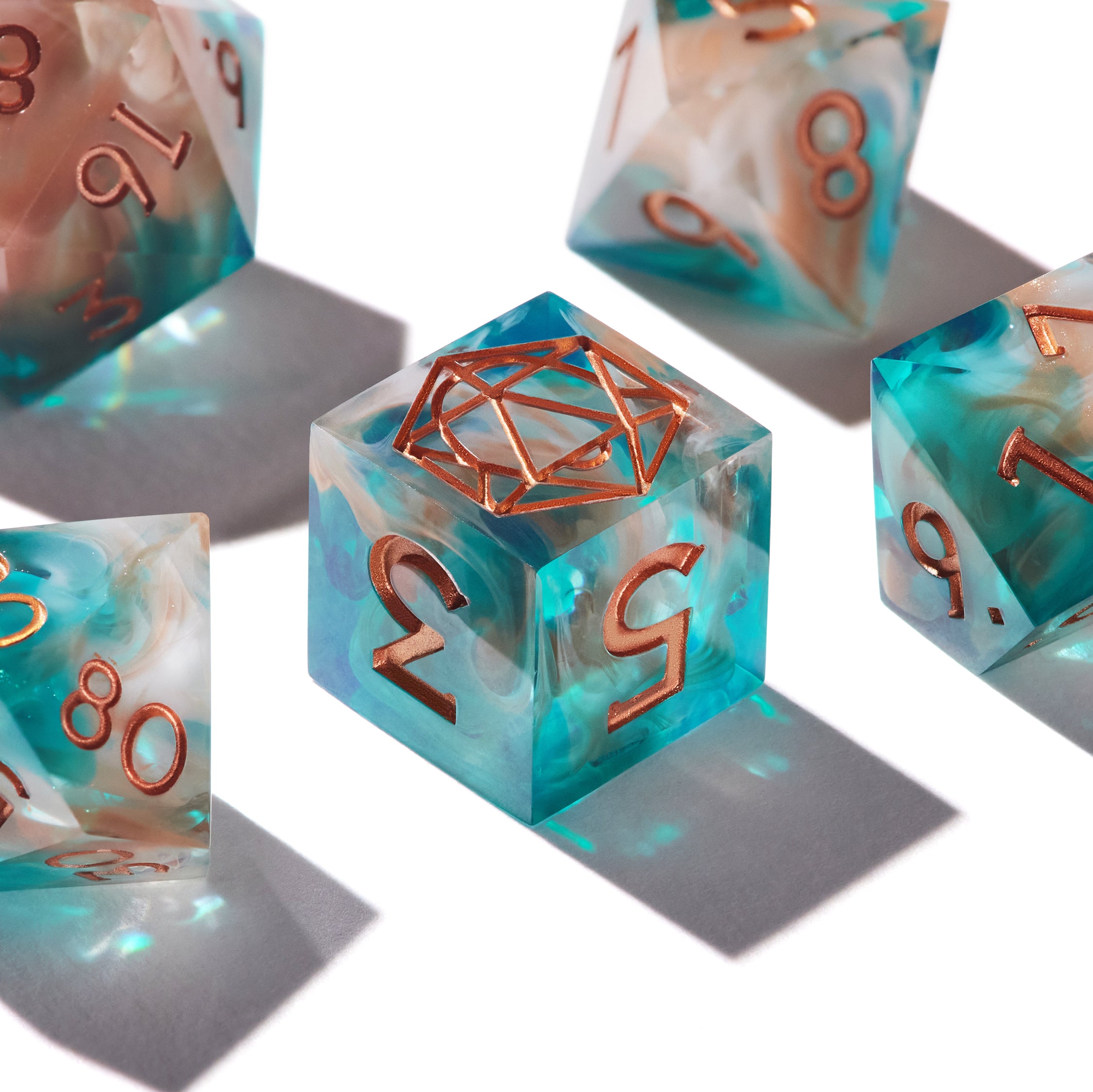 Pearl Lagoon Dice Set