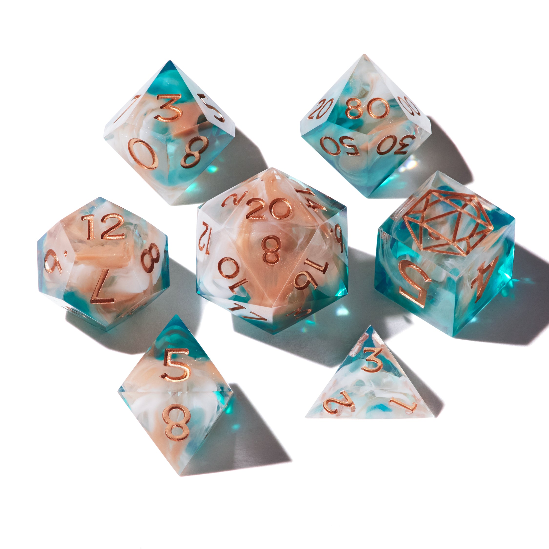 Pearl Lagoon Dice Set