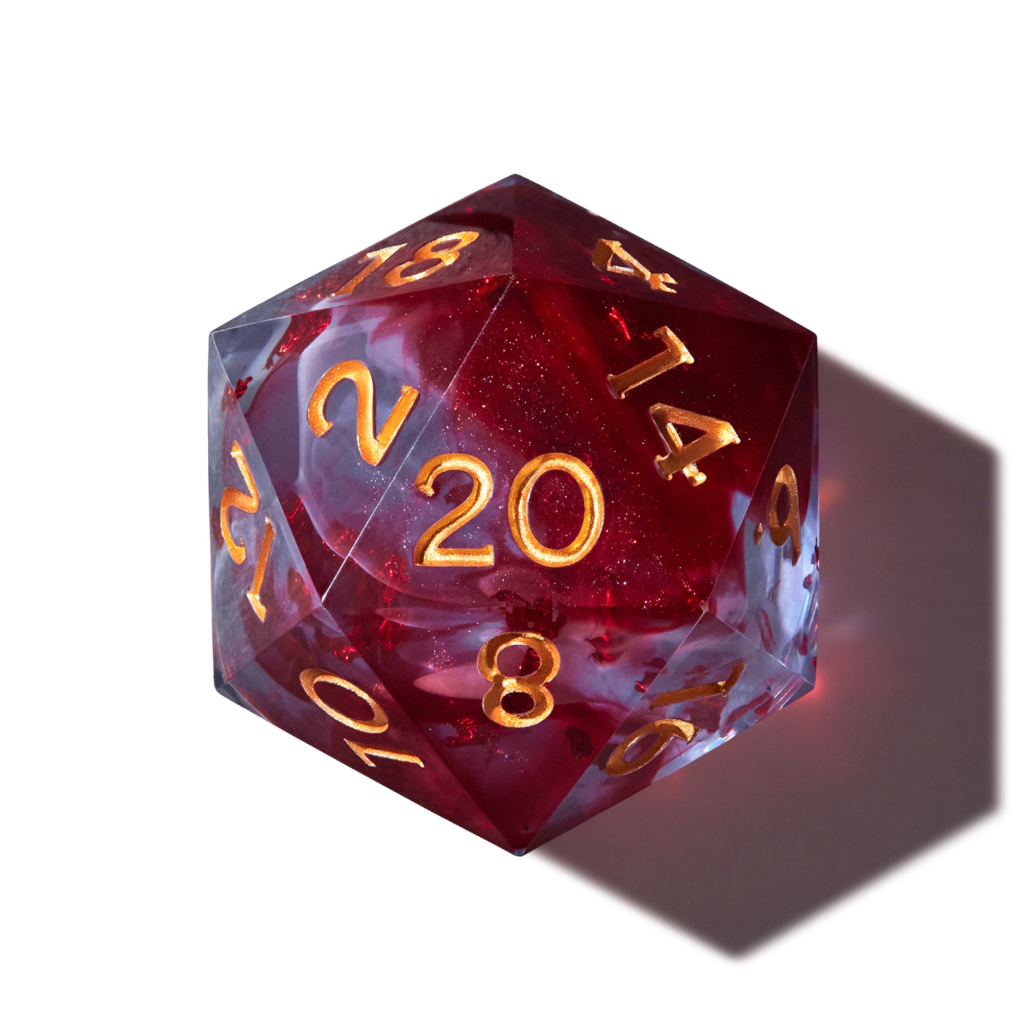 Ruby Eclipse Dice Set