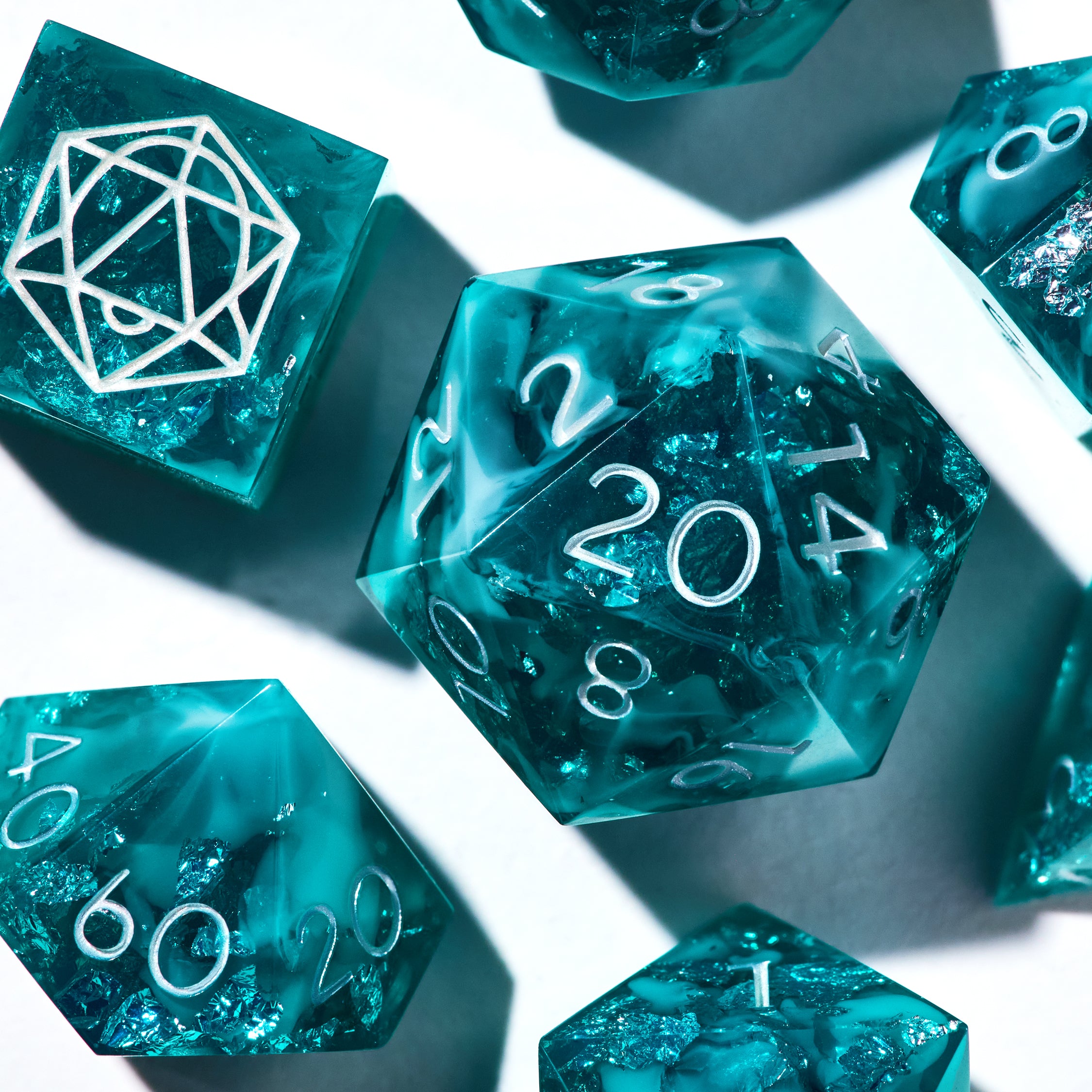 Teal Arcana Dice Set