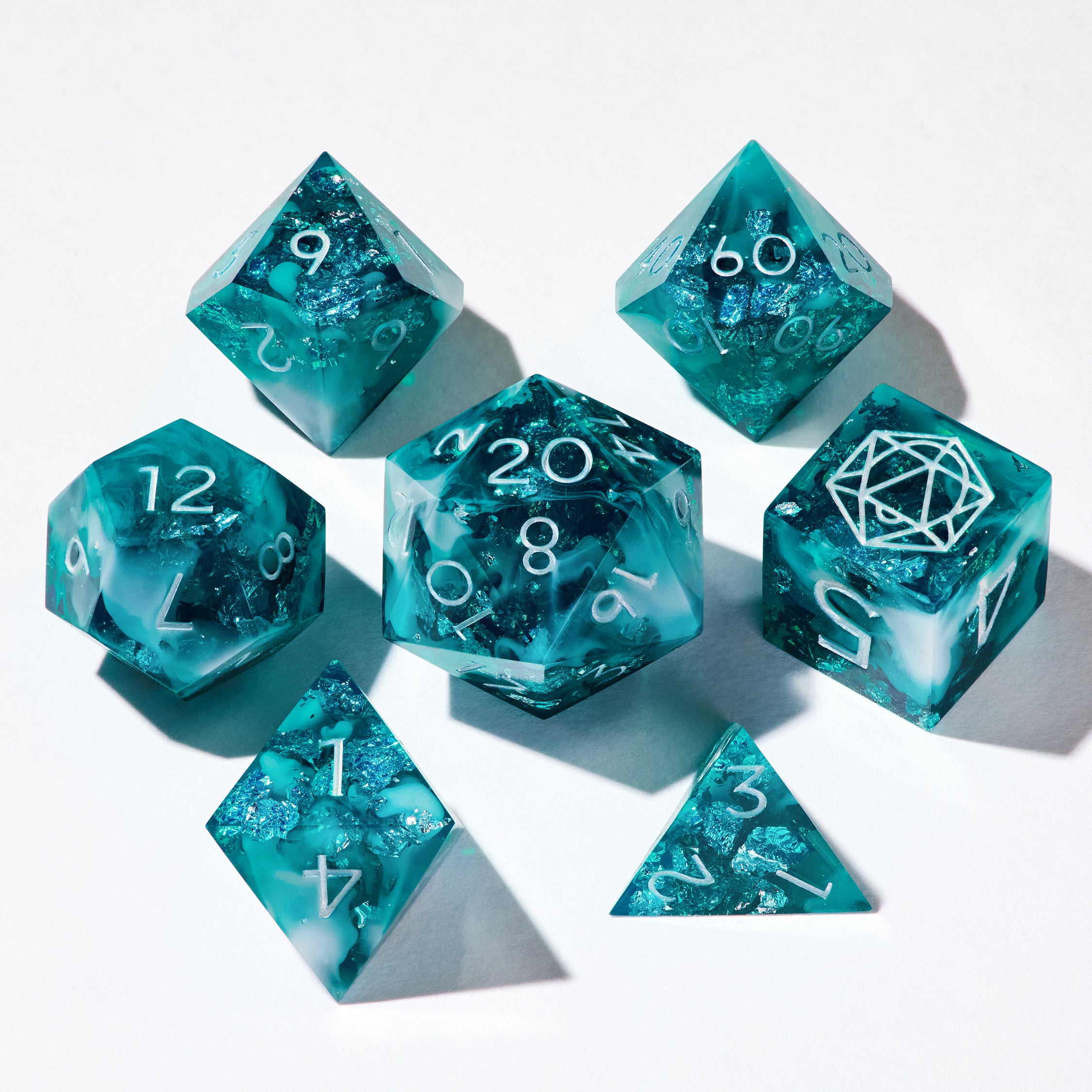 Teal Arcana Dice Set