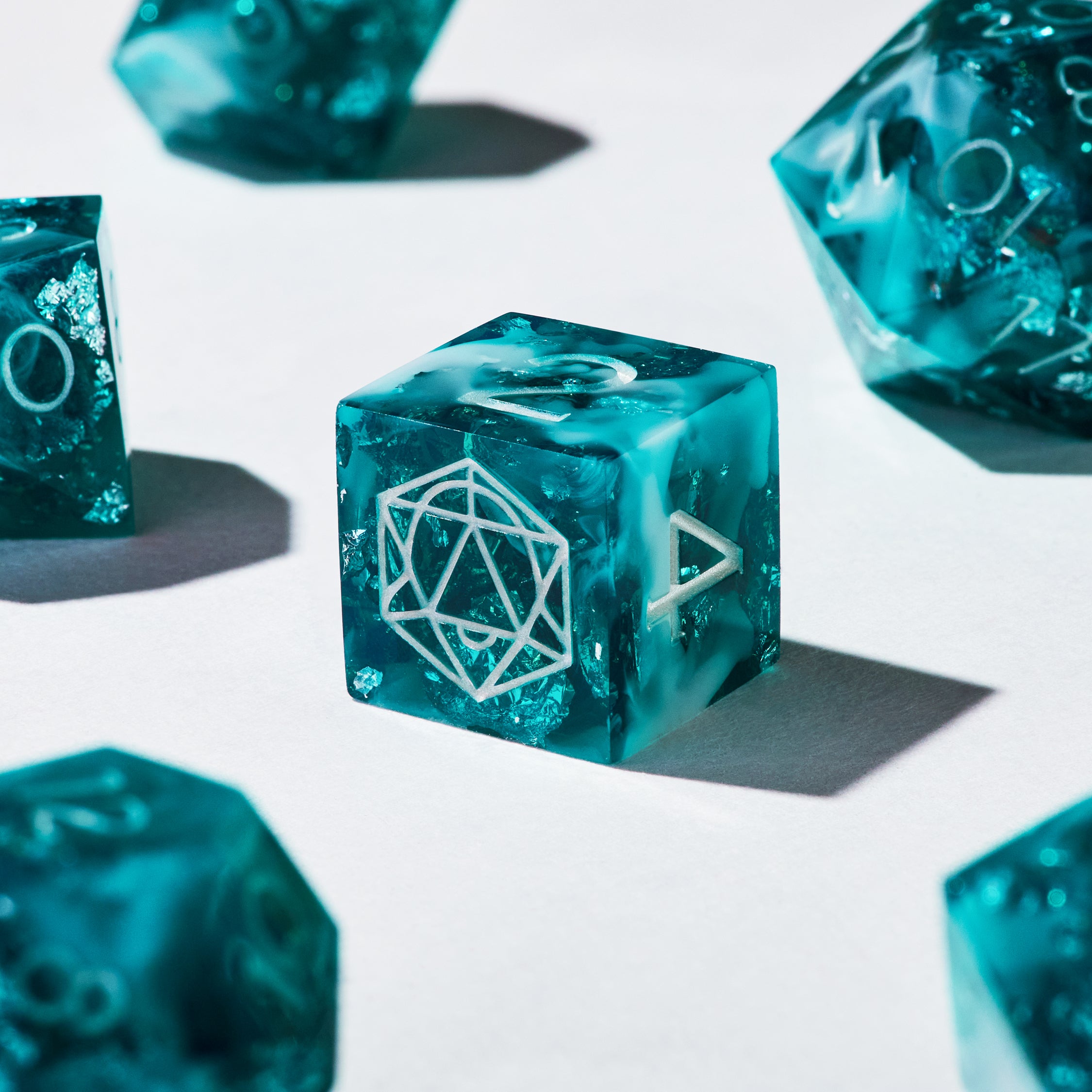 Teal Arcana Dice Set