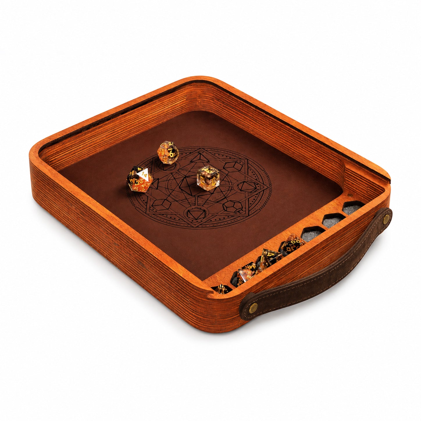 Custom Wood Dice Rolling Tray | Size M