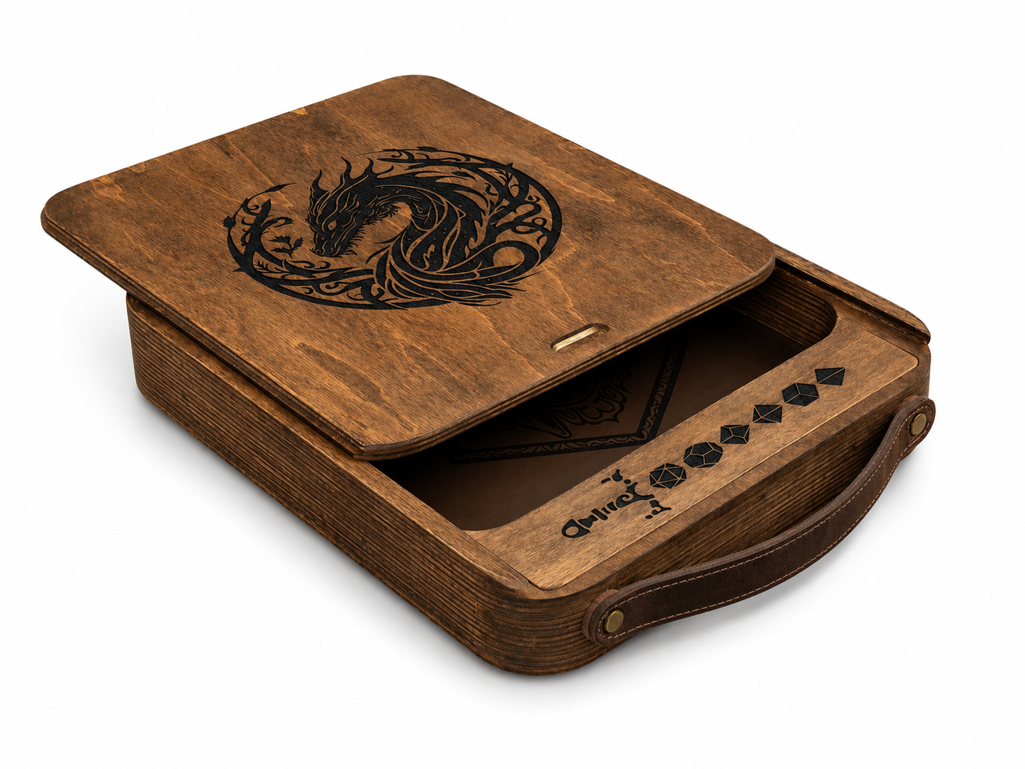 Custom Wood Dice Rolling Tray | Size M