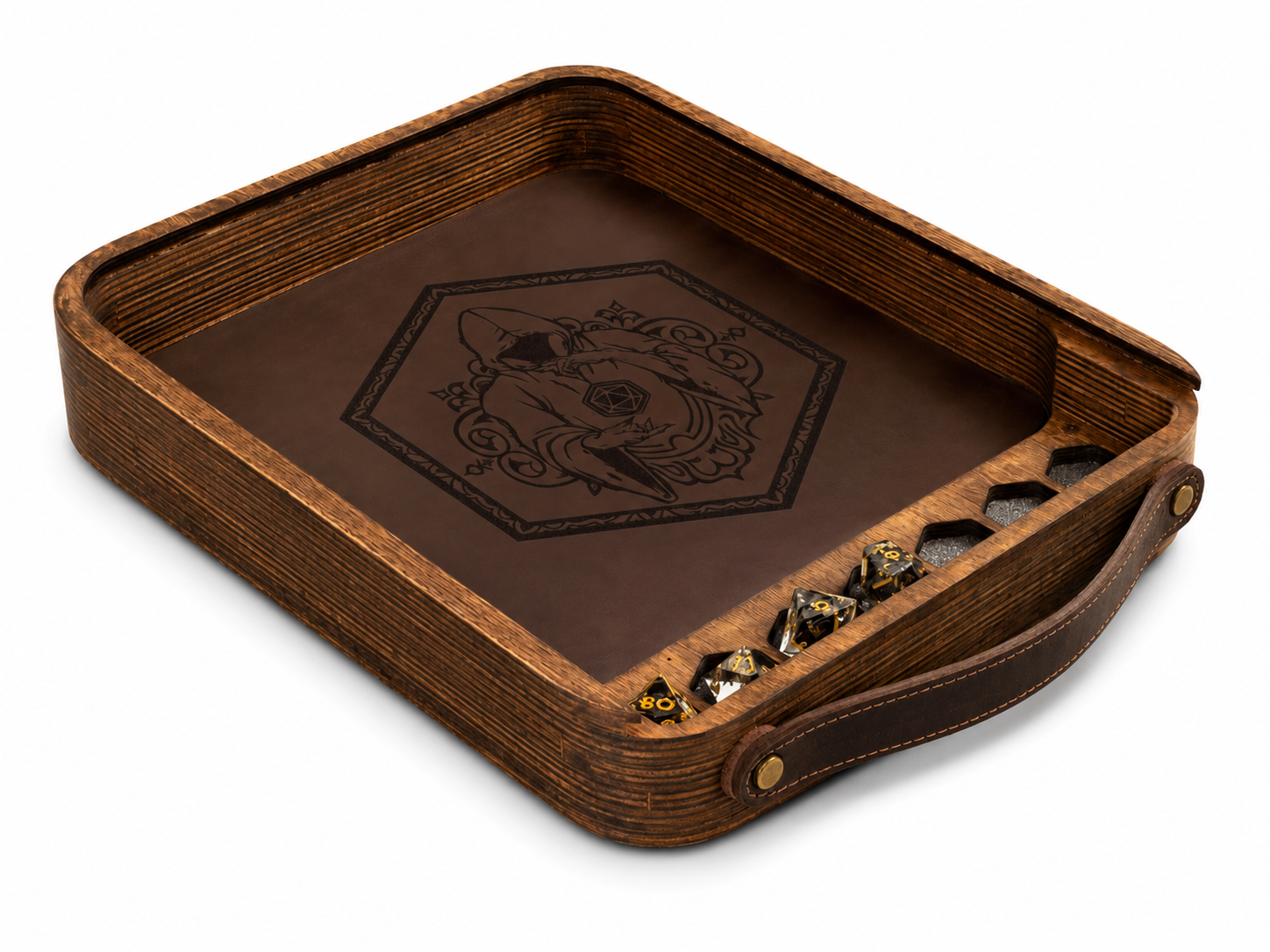 Custom Wood Dice Rolling Tray | Size M