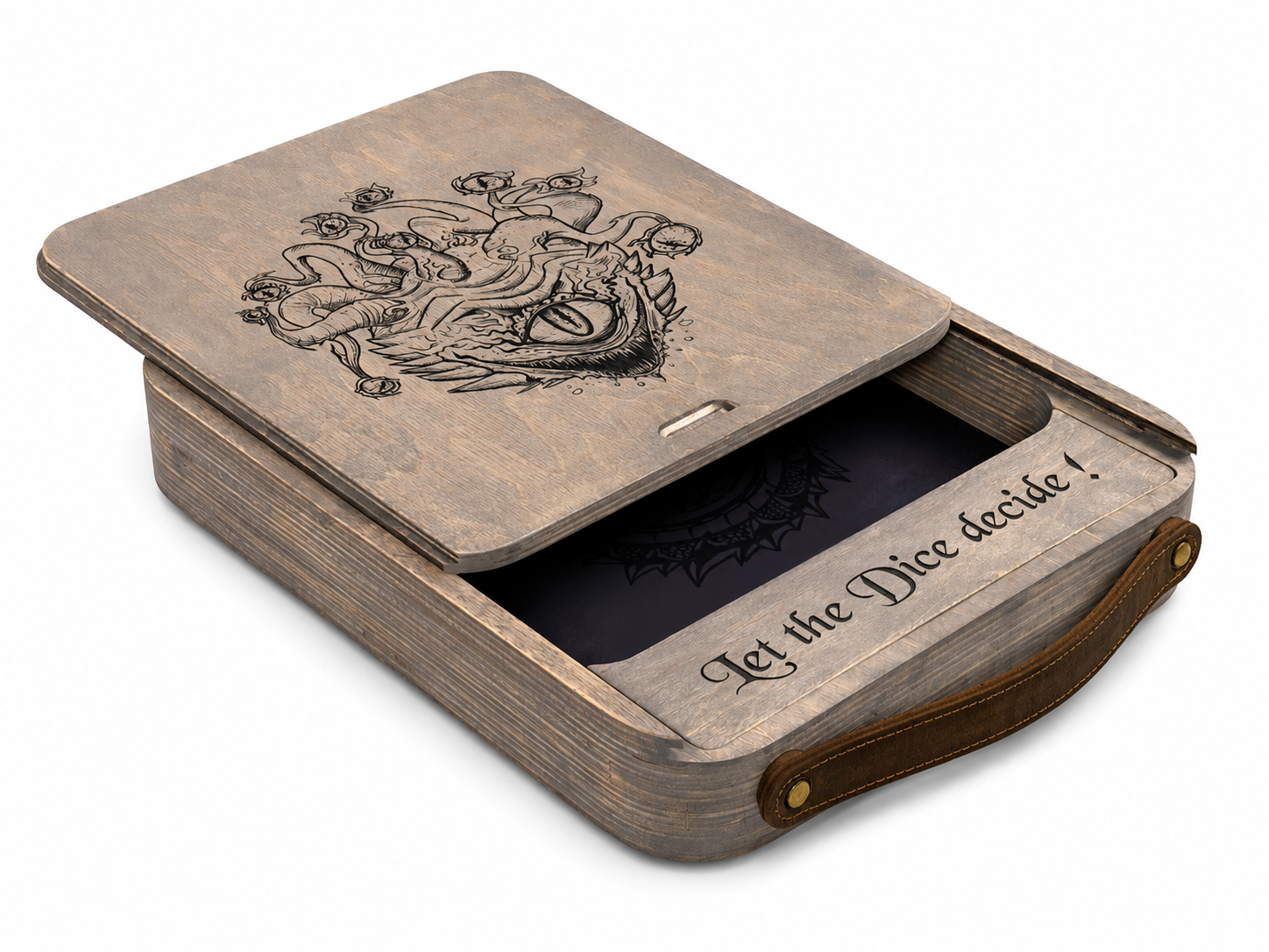 Custom Wood Dice Rolling Tray | Size M